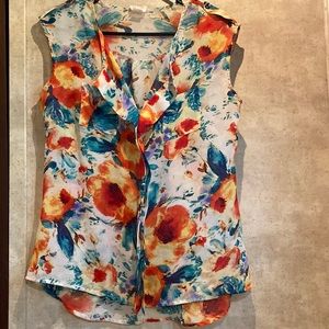 Self esteem poppy blouse, short sleeved. Women’s size medium.